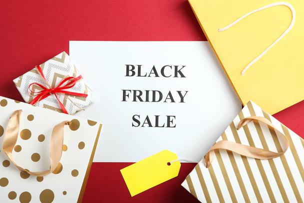 Black Friday concept. Sale, discounts, shopping, shopaholism - Fotografie, Obrázek