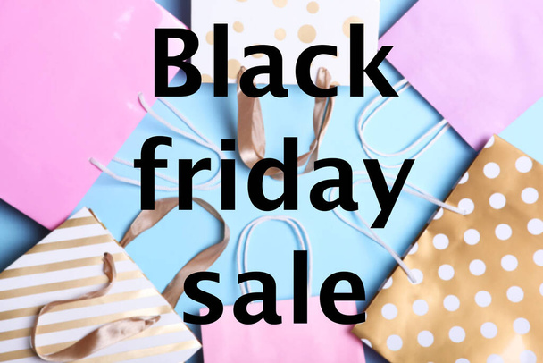 Black Friday concept. Sale, discounts, shopping, shopaholism - Fotografie, Obrázek