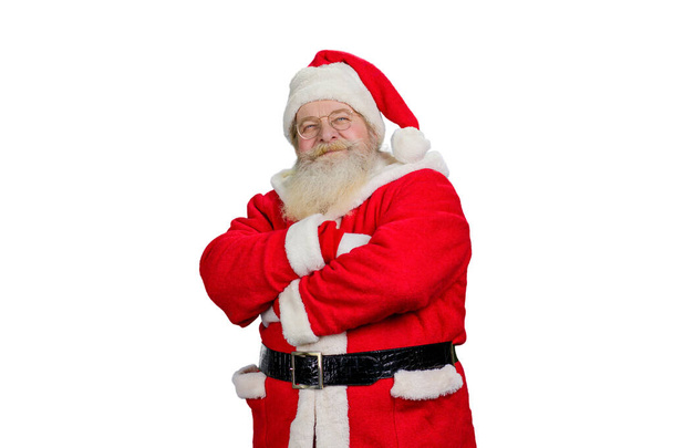 Felice Babbo Natale con le braccia incrociate. - Foto, immagini