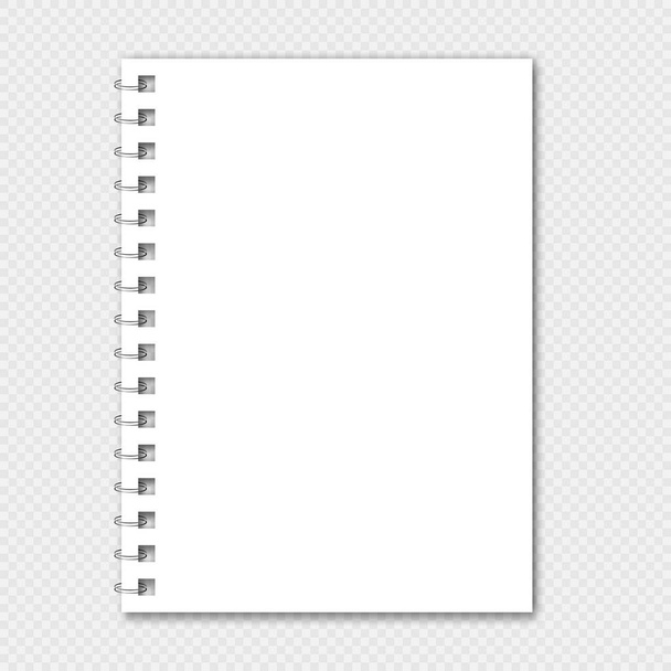 Mockup vetorial de caderno - Vetor, Imagem