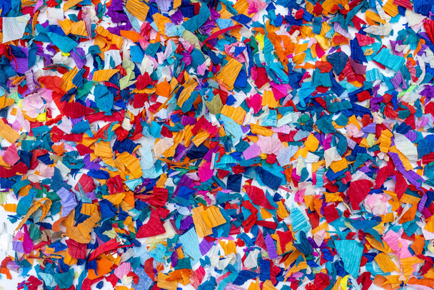 Colorful Blue, Pink and Orange Confetti Background - Photo, Image