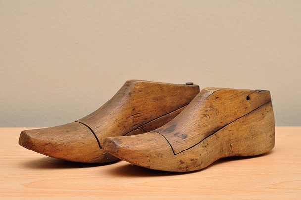 Vintage wooden shoe forms - Photo, Image