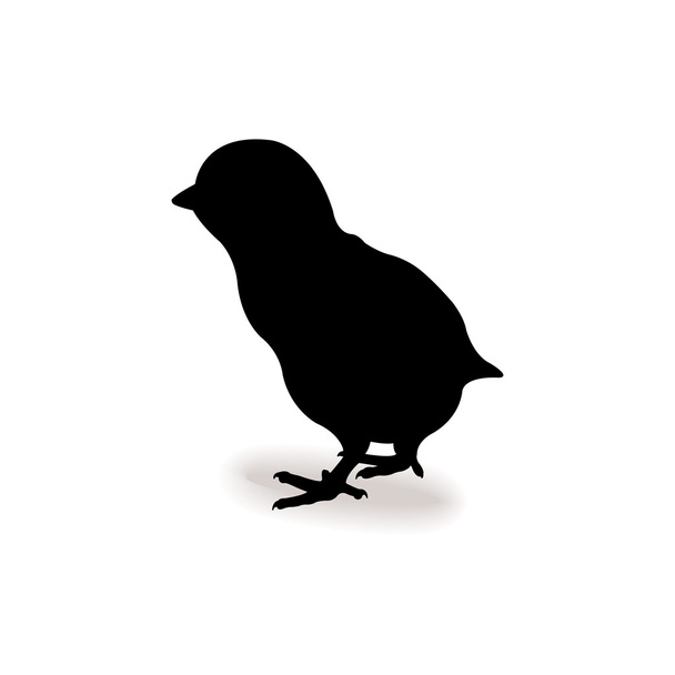 Form contour chick  icon logo - Διάνυσμα, εικόνα