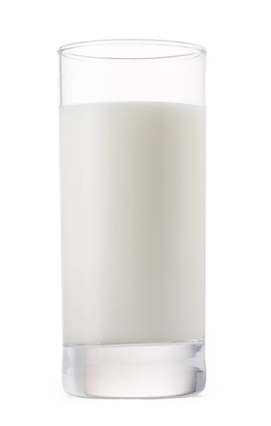 Glass of milk isolated on white background - Photo, image