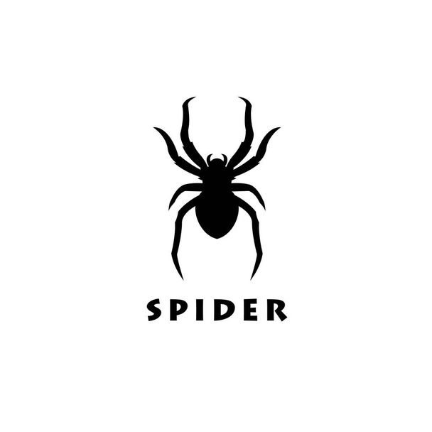 Spinne Mann Insekt Gliederfüßer Symbol Logo Design Silhouette - Vektor, Bild