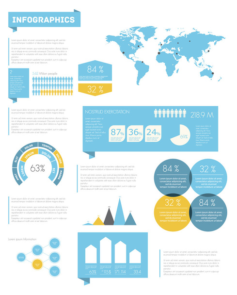 Elements of infographics. - Vector, Imagen