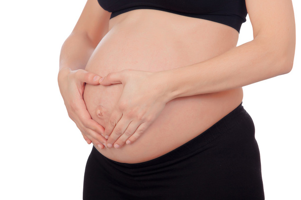 Beautiful pregnant belly - Foto, Imagem