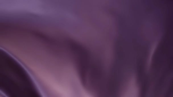 Tyylikäs kiiltävä ylellisyyttä satiini violetti kangas tai verho - lähikuva ammuttu - Materiaali, video