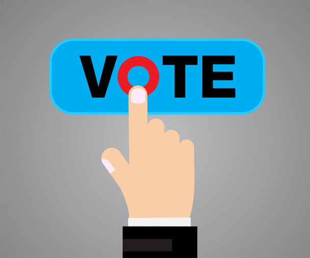 Botón de título de voto, concepto de votos. diseño de vector de votación. - Vector, imagen