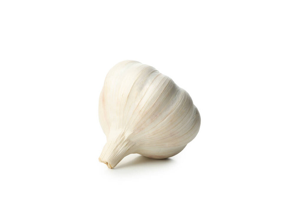 Raw fresh garlic isolated on white background - Photo, Image