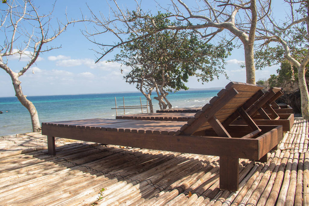 Курорт Феликс в Мозамбике на побережье Индийского океана, прекрасный вид на океан - Фото, изображение
