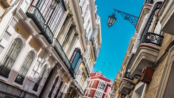 Ruas na cidade velha Cádiz Andaluzia Espanha - Foto, Imagem