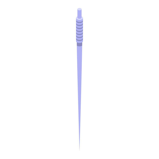 Dental toothpick icon, isometric style - Διάνυσμα, εικόνα