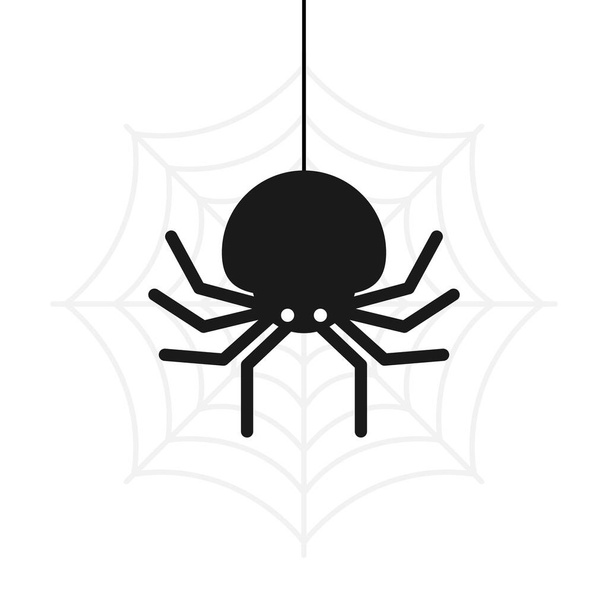 Cute Spider wektor ilustracji kreskówki na Halloween. - Wektor, obraz