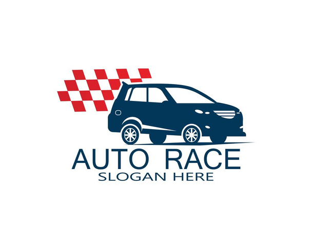 Otomobil yarışı logo vektörü - Vektör, Görsel