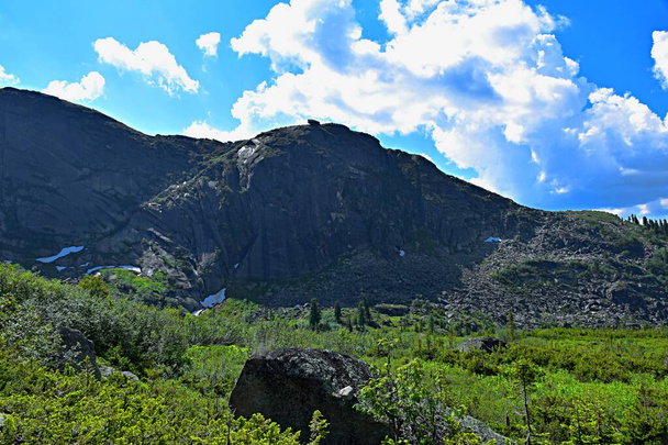 Sayan Mountains, the mountain range Ergaki, Mountain landscape.Southern Sicia. - Фото, зображення