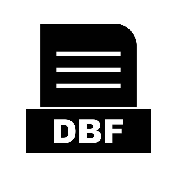 Vector DBF file icon - Διάνυσμα, εικόνα