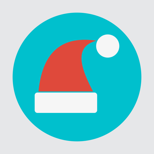 Santa klobouky ikona - Vektor, obrázek