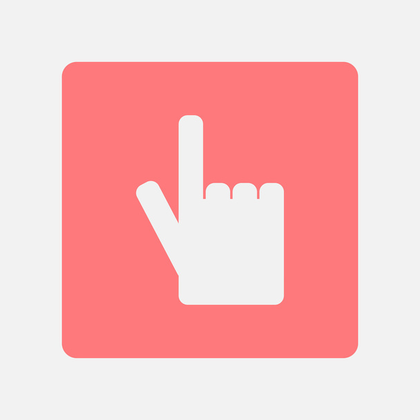 cursor hand pictogram - Vector, afbeelding