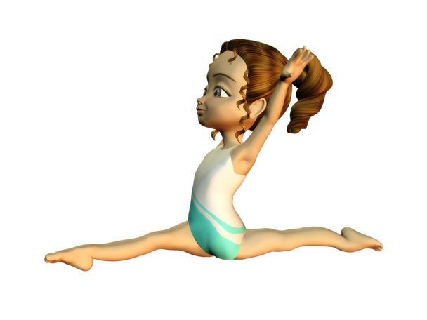 dívka dělá gymnastika - Fotografie, Obrázek