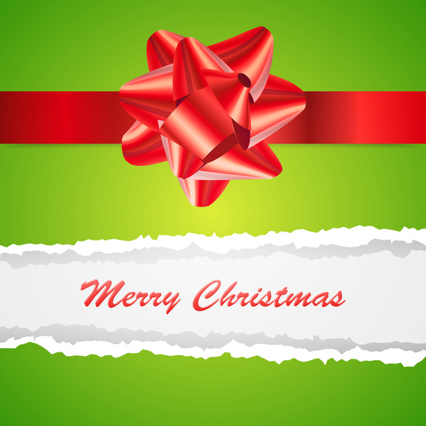 Chistmas background with ribbon - Vector, Image