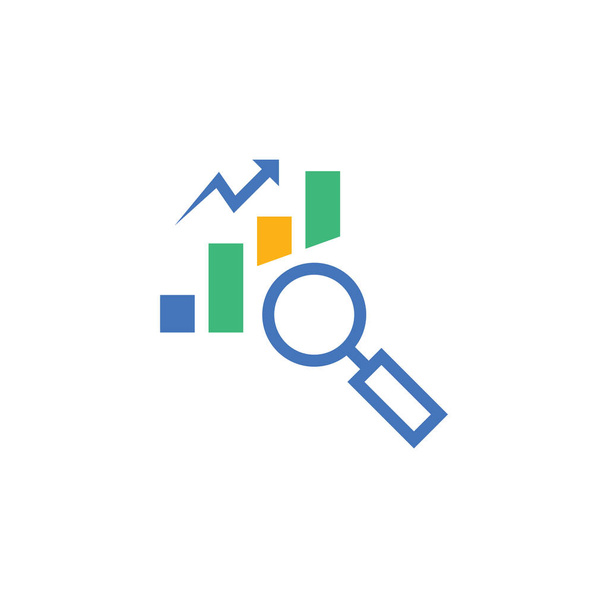 modelo de design de ícone de vetor de pesquisa de mercado - Vetor, Imagem
