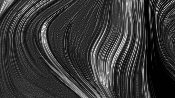 Abstrato branco fundo textura preta com ondas de luxo. Ilustração 3d, renderização 3d. - Foto, Imagem