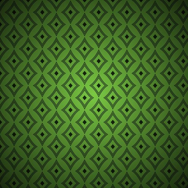 Green vintage background pattern - Vektör, Görsel