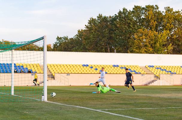 KHARKIV, UKRAINE - OCTOBER 9, 2020: The match of Professional league FC Metal vs FC Tavria - 写真・画像