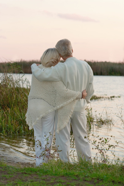 Elderly couple in nature - Foto, Imagen
