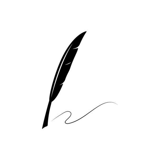 Feather pen stock illustration design - Vector, Image