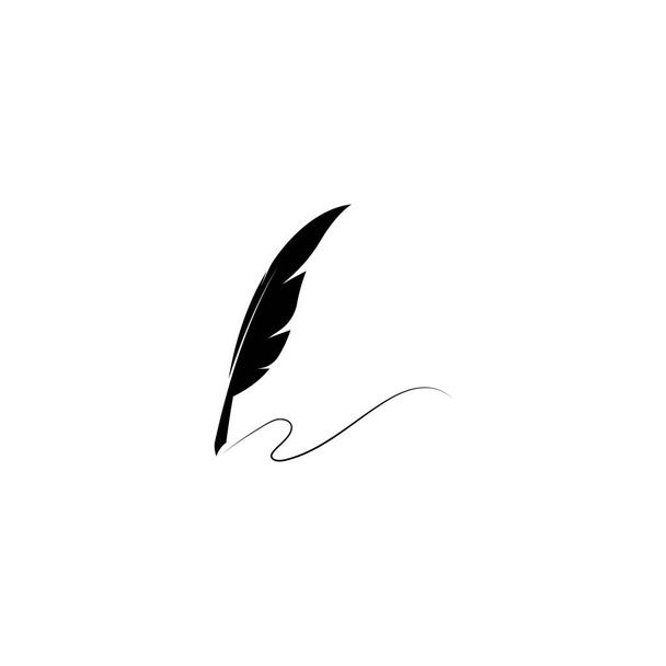 Veer pen logo vector template - Vector, afbeelding