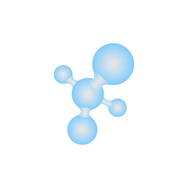 σχεδίαση εικονογράφησης μοριακού λογότυπου - Διάνυσμα, εικόνα