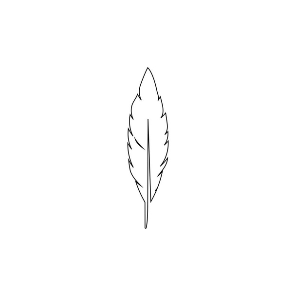 feather logo stock illustration design - Vector, Image