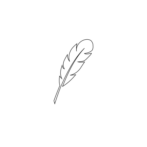 feather logo stock illustration design - Vector, Image