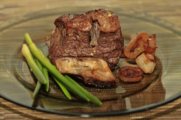 Смажене м'ясо червоної яловичини
 - Фото, зображення