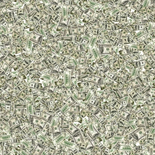 Доллар плавный денежный фон. Сто долларов Америки. USD деньги наличными изолированы на белом - Фото, изображение