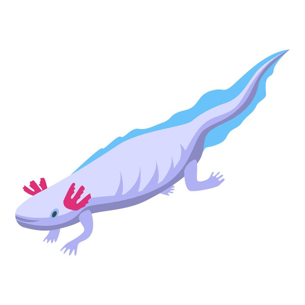 Water salamander icon, isometric style - Vektori, kuva