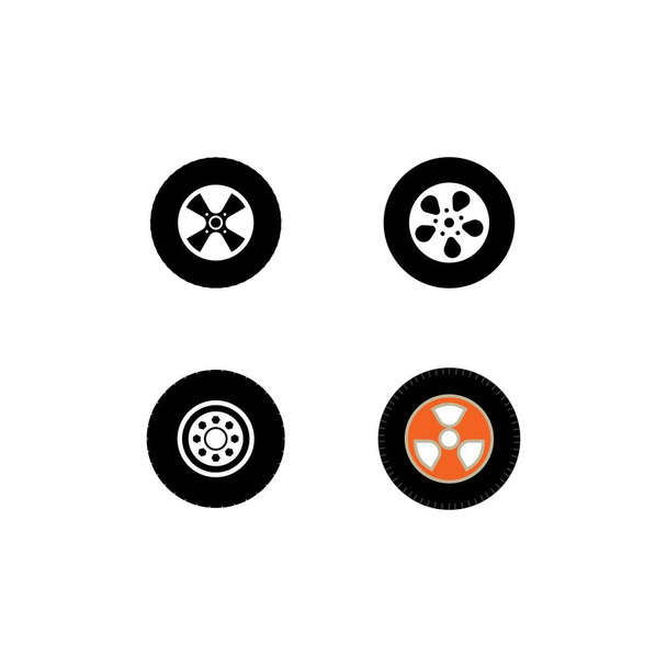 roda logotipo vetor ilustração design fundo - Vetor, Imagem