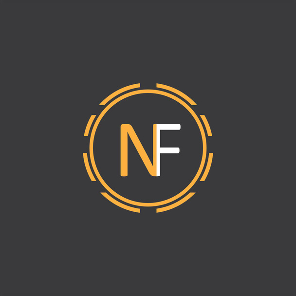 Монограмма с логотипом F N - Вектор,изображение