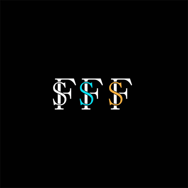 F S diseño del emblema del logotipo de la letra conjunta - Vector, Imagen