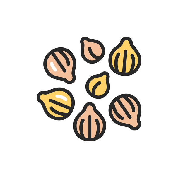 Coriander color line icon. Spices, seasoning. Vector illustration - Vector, Image