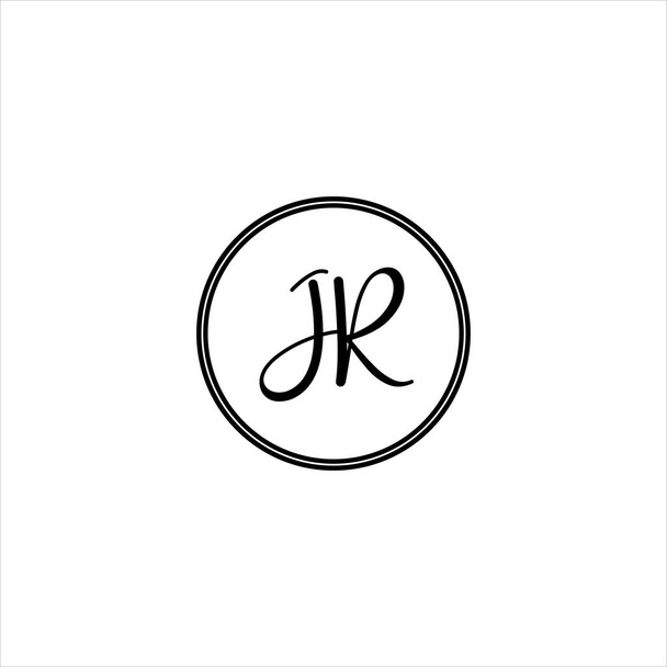 J R letter logo abstract design - Vector, Image
