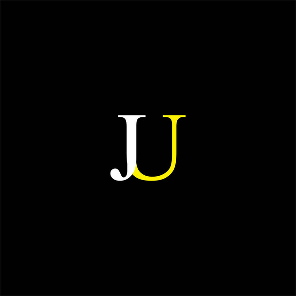 J U letter logo abstract design - Vektori, kuva