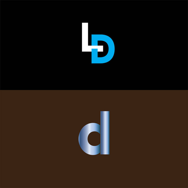 Эмблема логотипа L D - Вектор,изображение