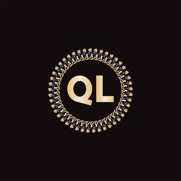 Креативный дизайн логотипа Q l letter - Вектор,изображение