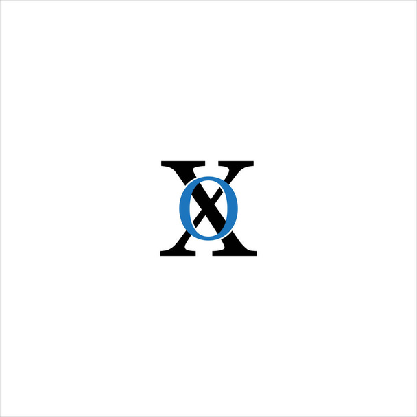 X O letter logo monogram design - Vector, Image