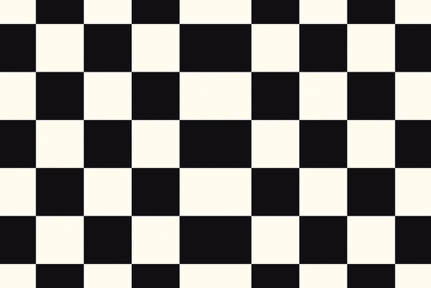 Σκακιέρα μαύρο και άσπρο μοτίβο. Γεωμετρικό μονοχρωματικό μινιμαλιστικό μοτίβο τετραγώνων και ορθογωνίων. - Φωτογραφία, εικόνα