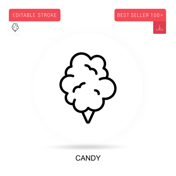 Candy vector icon. Vector isolated concept metaphor illustrations. - Vector, Image
