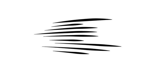 Horizontal speed lines.  - Vector, Image